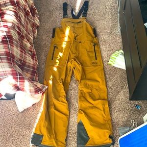 men's volcom goretex snow pant overalls